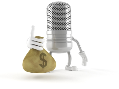 Microphone-Holding-Bag-of-Money
